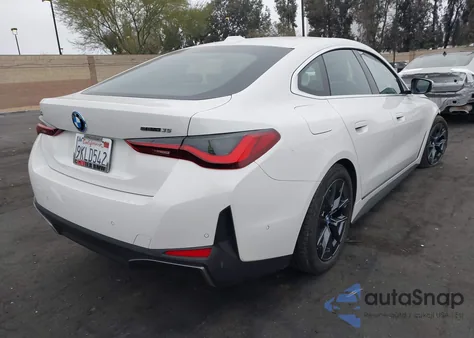 2024 BMW I4 Edrive35 из США, поврежденный, VIN WBY43AW09RFS24379